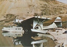 ICELANDAIR CATALINA PBY FLYING BOAT GREENLAND VINTAGE POSTCARD ICELAND