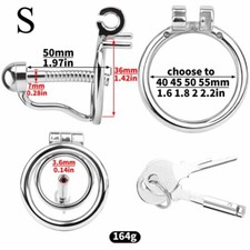 Stainless Steel Male Chastity