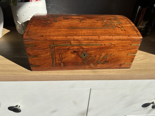 Antique brass bound inlaid - bound,