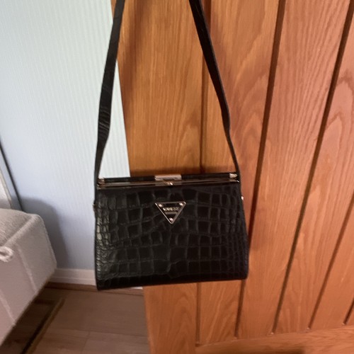 Guess black crocodile embossed - guess,