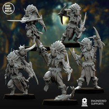 10x Wood Elf War Dancers 32mm