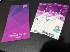 Olympics 2012 Football Mens Final Brazil Mexico Pair of TICKETS & original pouch