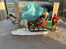 Lemax Victorian Sleigh Ride Christmas Village Table Accent Boxed New Unused
