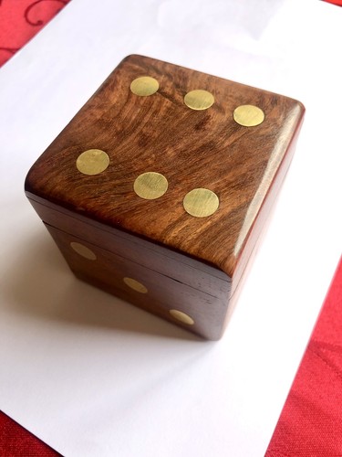 Dice set vintage solid wooden - set,