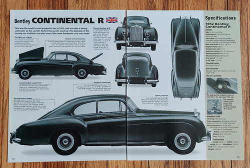 1952 bentley continental - bentley, r