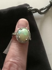 Australian Opal With Diamonds
