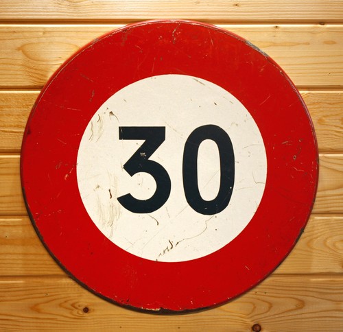 Vintage 50cm french road sign - vintage,