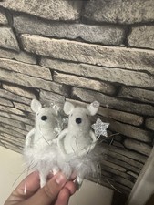 2 Felt Fairy Mouse Tree