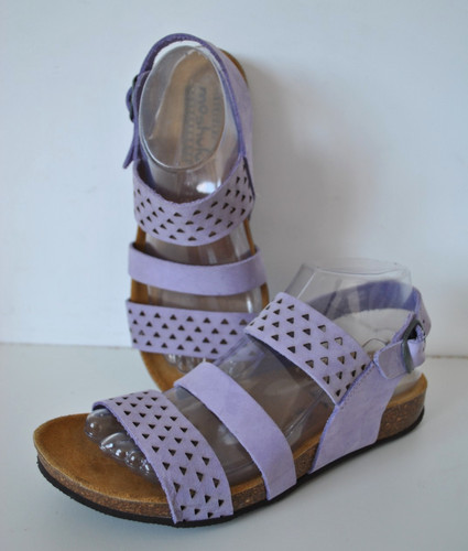 Purple leather women cork - women's,