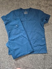 Adar Caribbean blue unisex scrubs