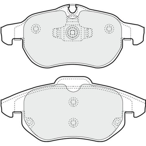Brake pads set for - for, opel