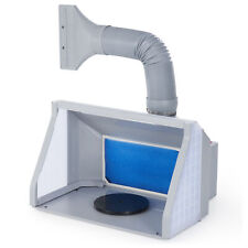 CO-Z Airbrush Paint Spray Booth Adjustable Lighted Dual Fans w Stepless Control