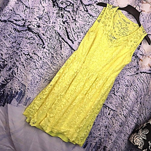 Lemon lace dress candalite - lace,