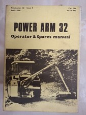 McCONNEL HEDGETRIMMER POWER ARM 32 PA32 OPERATORS MANUAL WITH PARTS LIST