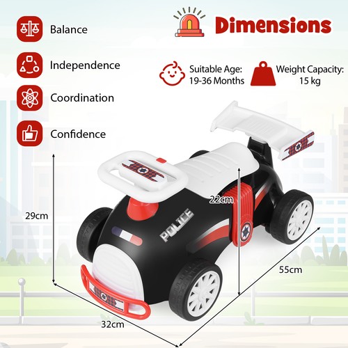 Sit scoot ride toy car - sit, music