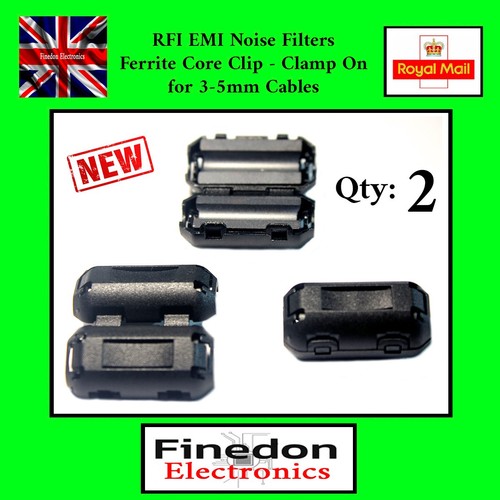 2pcs black clip - on, rfi