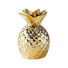 1pc Piggy Bank Gold White