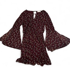 Blush Wine Paisley Mini Dress