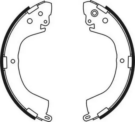 Brake shoes rear - brake, axle