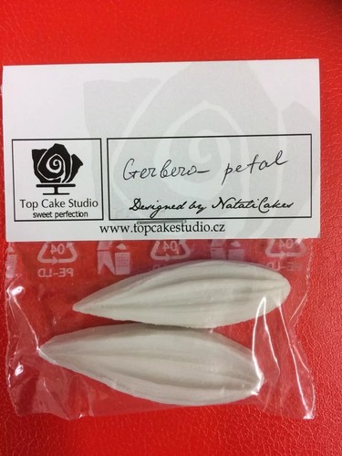 Gerbera petal silicone - silicone, veiner