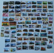Trains/Railways/Railroad Stamps Collection - 100 to 1000 Different Stamps 