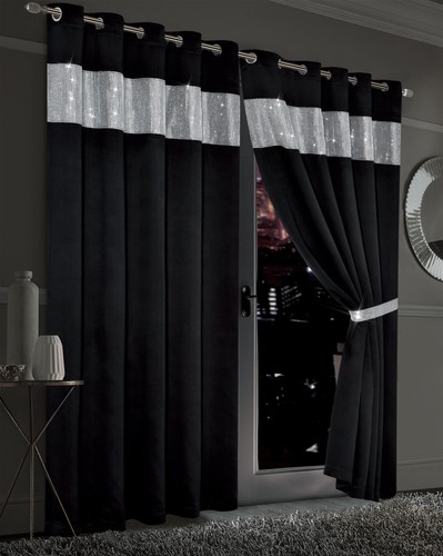 Diamante blackout eyelet - diamante,