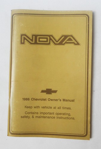 1985 chevrolet nova - chevrolet, owners