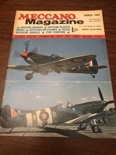 MECCANO MAGAZINE - SPITFIRE - CAPTAIN SCARLET DINKY ADVERT - MARCH  1969