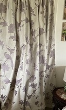 LAURA ASHLEY LARGE SINGLE DOOR CURTAIN Lined 79 X 90”L Farleigh Amethyst