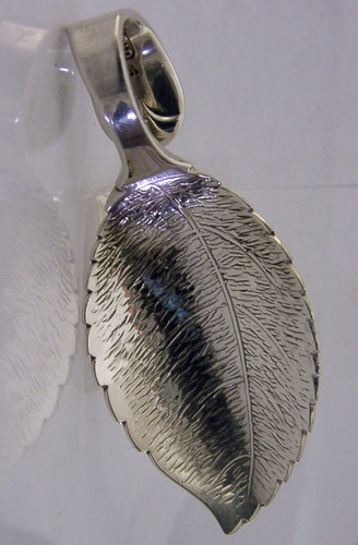 Sterling silver tea - silver, leaf