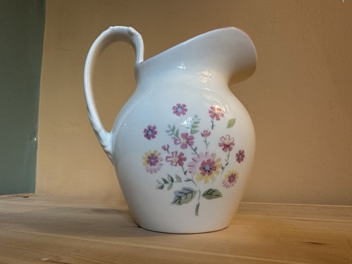Waitrose stoneware floral jug - stoneware,
