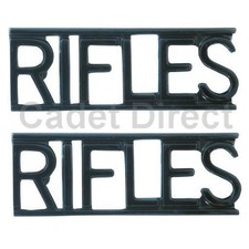 The rifles metal shoulder - the,