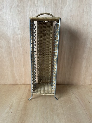 Wicker metal storage rack - metal,