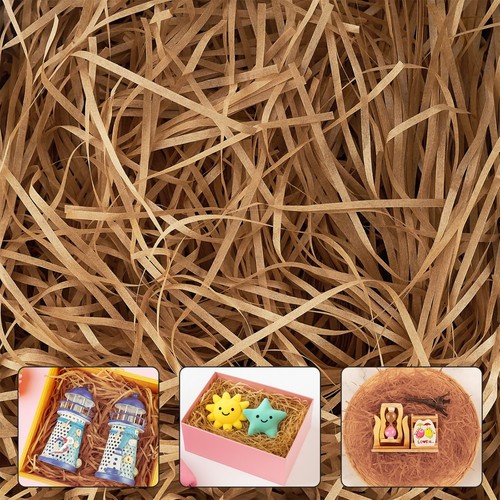 Soft natural brown shredded - brown,