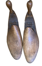 Vintage Wooden Shoe Trees Pair