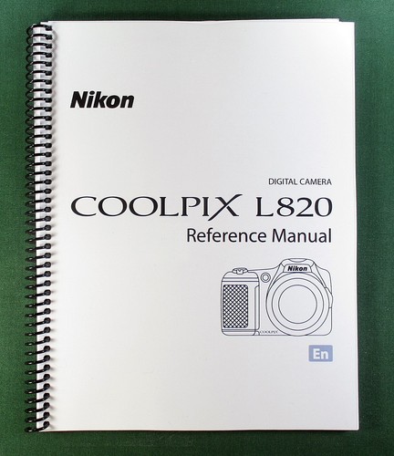 Nikon l820 reference manual - reference,