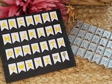 Banner Style Capital Letter Alphabet - Cutting die Paper Card Scrapbooking Craft