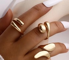 Ring Three Set Boho Knuckle