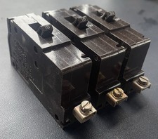 Vintage Crabtree Type C-50 Circuit Breakers – Lot of 3 (10A + 10A + 30A)