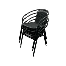 Black Rattan Outdoor Patio