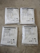 4 No. Extra Large, White Coverall Overall