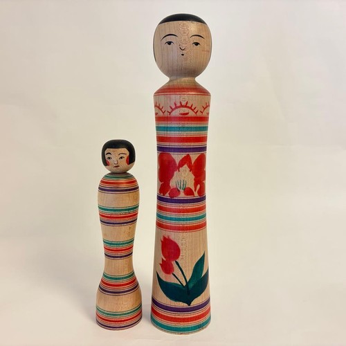 Tsugaru kokeshi doll - tsugaru, set