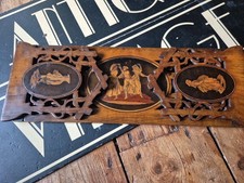 Antique old inlaid Marquetry