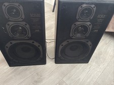JVC SP-E300BKE Hi-Fi Music Speakers 40w/80w Vintage System