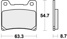SBS Brake Pads Rear For YAMAHA