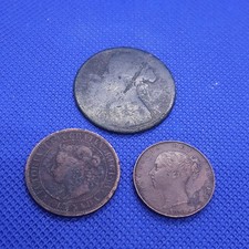 LOT 3 Coins Queen Victoria BUN