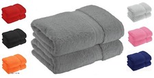 2x LUXURY BATH SHEETS 600 GSM
