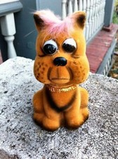 1950s Tan SAD DOG Flock Bank MINT Carnival Prize
