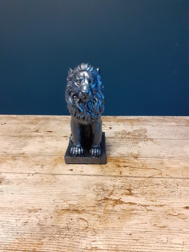 Stone garden lion statue - garden,