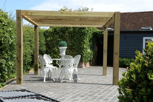 Rustic timber gazebo - rustic,